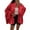 01 Red, variant on Weiqiqre Women Fall Clothes Cardigans Long Lantern Sleeve Button Down Chunky Knit Loose Fall Sweater Coats