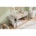 thumbnail image 4 of Twin Over Twin Low Bunk Bed, Solid Wood with Guardrails & Wide Ladder, Easy Assembly, 4 of 18