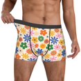 thumbnail image 2 of Kdxio Men's Boxer Briefs with Groovy Daisy Flowers Print - Comfortable and Breathable Underwear for Everyday Wear, 2 of 7