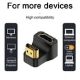 thumbnail image 4 of Adaptador HDMI macho a hembra de 180 grados, compatible con salida HD de 8k a 60 Hz, portátil, sin retrasos, conversor plug and play con luz indicadora., 4 of 7
