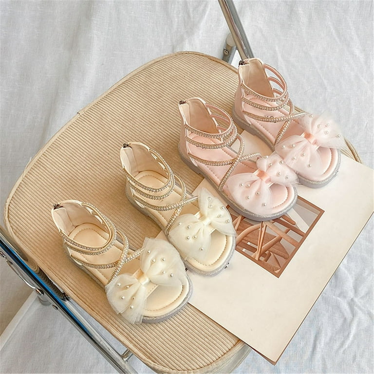 MKHSQHDG Girls Dress Sandals Size Narrow Kids Baby Girls Sandals