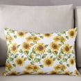 thumbnail image 3 of Sunflower Throw Pillow Cover 24 x 36 Inch Decorative Pillow Cover Vintage Summer Botanical Yellow Green Lumbar Pillowcase Seasonal Rectangle Cushion Case for Couch Sofa Bed Living Room, 3 of 7