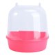 thumbnail image 1 of Caged Bird Bath Multi Cage Bird Bath Covered for Small Brids Canary Budgies Parrot (Red), 1 of 4
