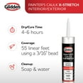 thumbnail image 6 of (2 pack) Glidden 10.1 fl oz X-Stretch Painter’s Multi-Purpose Interior/Exterior Caulk Clear, 6 of 10
