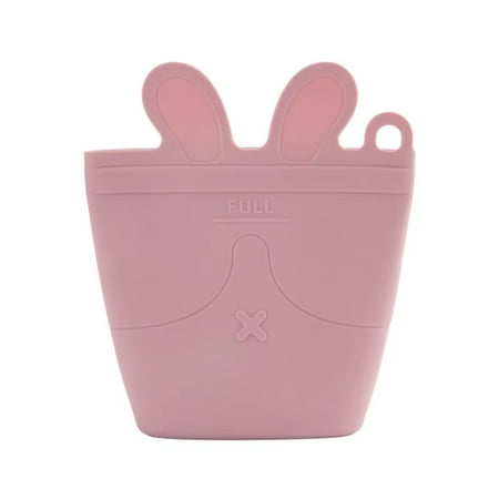 

Portable Cartoon Rabbit Baby Food Grade Silicone Snack Fresh Food Sealed Box Hangable Travel Goods.