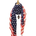 thumbnail image 3 of Flag Watch American Flag Scarf U.S.A. Stainless Steel Crystal Watch Set:25, 3 of 5