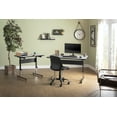 Calico Designs Adapta Desk 48", Black/Spatter Gray