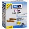 Relion: Thin 26 Gauge Lancets, 100 ct