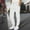 White, variant on Bcfgryg Casual Men's Pants Comfortable Lightweight Spring Autumn Sweatpants For Everyday Wear Without Drawstring Men’s Casual Pants Blue L
