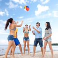 thumbnail image 4 of Pelota de playa inflable de 6 colores (con un diámetro de 40 cm antes del inflado), juguete de playa inflable, pelota de playa arcoíris, paquete suelto, piscina familiar, playa, 4 of 5