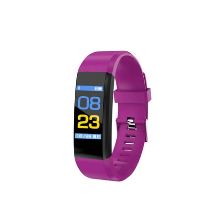 OWLCE Health Bracelet Heart Rate Blood Pressure Smart Band Fitness Tracker Smartband Wristband for Smart Band Smart Watch (Purple)