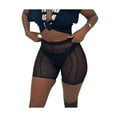 thumbnail image 1 of Seyurigaoka Women Summer New Sexy See-Through Mesh High Waist Hip Thin Sports Fitness Pants, Slim Fit Quick Drying Gym Shorts, 1 of 9