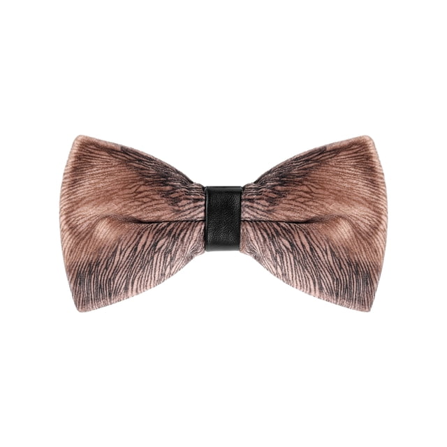 INSPIRAR CHIC Corbatas de Moño de Terciopelo Ajustables Pre-atadas para Prom, Boda, Tuxedo Talla Única Gradiente Marrón