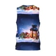 thumbnail image 2 of Rocae Lantern On Snow With Christmas for Men's Basketball Jersey Lightweight and Breathable Athletic Tank Top,Quick-Drying Sports Jersey Large, 2 of 9