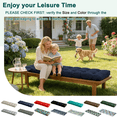 thumbnail image 7 of PUKNLY Porch Swing Cushion 60*20*4 in, 2-3 Seater Waterproof & Fade-Resistant Bench Seat Cushion Replacement with Strips, Outdoor Swing Pads for Camping, Beach, Garden, Patio, Balcony, Navy Blue, 7 of 7