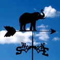 thumbnail image 2 of Stainless Steel Elephant Weathervane For Garden And Home Decor, 2 of 5
