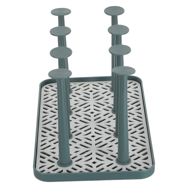 HAMPPLIES 1 Ensemble Support de Sécheuse pour Bouteilles PP Vert Design Simple pour Salon