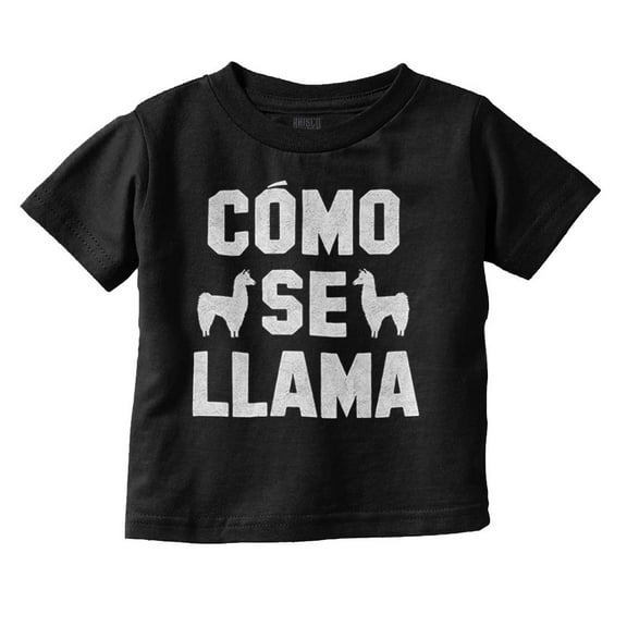 Como Se Llama Alpaca Animal Humor Toddler Boy Girl T Shirt Infant Toddler Brisco Brands 12M