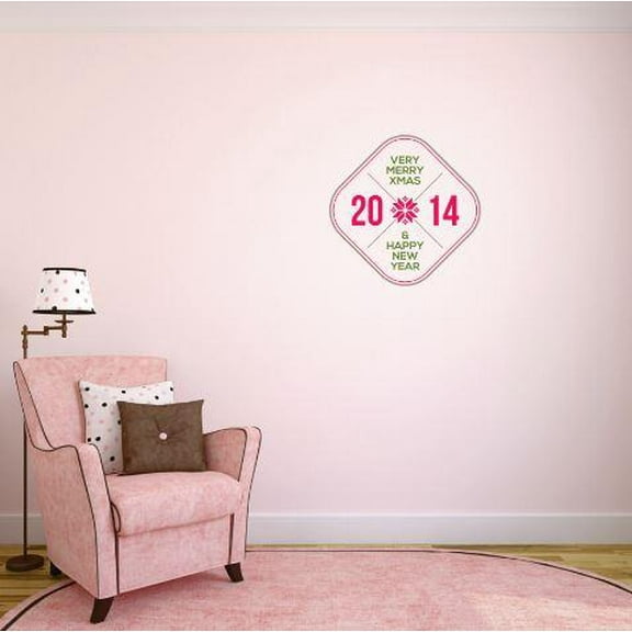 Custom Wall Decal Vinyl Sticker : Christmas New Years Holiday Bedroom Bathroom Living Room Mural : 20 X20" -
