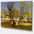 thumbnail image 2 of Escaliers en Pierre dans le Parc en Automne - Impression sur Toile Paysager, 2 of 3