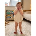 thumbnail image 5 of AceBaby Infant Baby Girl 95%Cotton Summer Bubble Solid Color Romper,Size 0-18M, 5 of 10