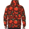 thumbnail image 7 of Sikiie Tomatoes And Chili Men's Hoodie, Essentials Hoodie, Sweatshirt, Pullover Hooded Sweatshirt for Men-XX-Large, 7 of 7