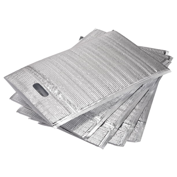 Bolsas de Aislamiento Térmico Reutilizables Uxcell, Bolsa de Papel de Aluminio de Algodón Perlado de 19.7x15.7in 5Pcs