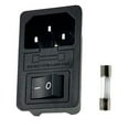 thumbnail image 1 of Connector Fuse Power Socket 250V 10A Connector Fuse Holder Fuse Switch Male Metal Powercord Socket Switch Fuse Holder Male, 1 of 8