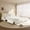 White, variant on 94.5" King Size Pull Out Sofa Bed, 3-in-1 Convertible Sleeper Sofa, Multi-Functional Corduroy Bed (Gray)