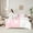 Pink White Dog, variant on Homewish 7pcs Romantic Valentine Twin Bedding Set, Black Red Splicing Modern Room Decor