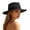 Black, variant on Sun Hats for Women Women Elegant Hollow Out Structured Boater Sun Hat Outdoor Casual Black One Size