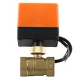 thumbnail image 4 of Válvula eléctrica de bola motorizada de latón de 2 vías, G3/4" DN20, CC 12-24 V para control de flujo, 4 of 14