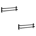 thumbnail image 1 of Youkk Rustproof Towel Bar Shower Towel Rack Kitchen Bathroom 2 Layer 40cm Regular 2Set, 1 of 6