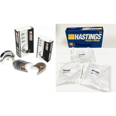 Rod and Main Bearings with Piston Rings compatible with 1967-95 CHEVY SBC 350 5.7 L
