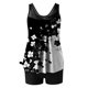 thumbnail image 4 of Traje de baño de dos piezas para mujer, trajes de baño para mujer, traje de baño de dos piezas de moda con estampado y cintura alta para mujer, 4 of 5