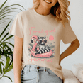 thumbnail image 3 of Feral Girl Summer Shirt, Vacation Family TShirt, Girl Summer Tee,Beach Vacation Shirt, Funny Raccoon Tee, Summer Vibes Shirts, Feral Girl Tshirts,Raccoon Vacation, Meme Raccoon, 3 of 5