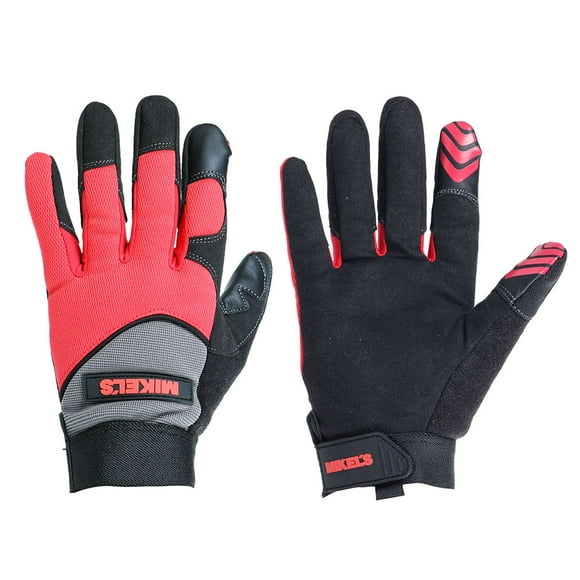 Guantes Para Mecanico Piel Sintetica Medianos Mikels