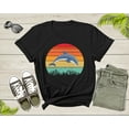 thumbnail image 2 of Retro Sunset Vintage Ocean Sea Dolphin Animal Fish Lover Gift for Dolphin Lovers Women Men Adults Kids Mom Dad Girls Boys Shirt T-Shirt, 2 of 8