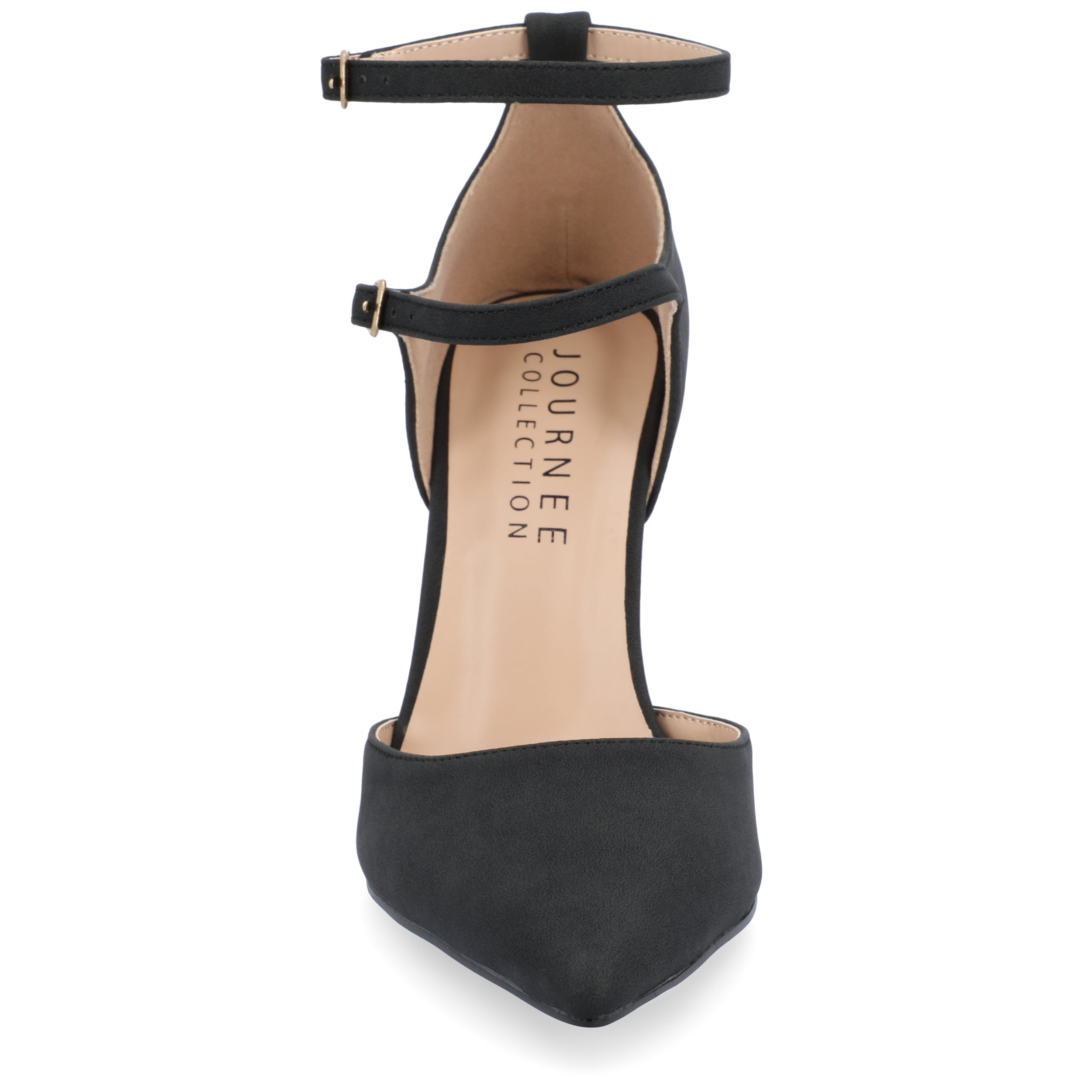 Journee Womens Lilyann Multi Strap Stiletto Pointed Toe Pumps