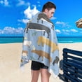 thumbnail image 4 of Coolnut Beach Towels Cows Camping Towels Leaf Sand Free Beach Towel, 30"x60" Large Beach Towels Quick Dry Bath Travel Towels Pool Yoga Beach Mat for Men Women, 4 of 6