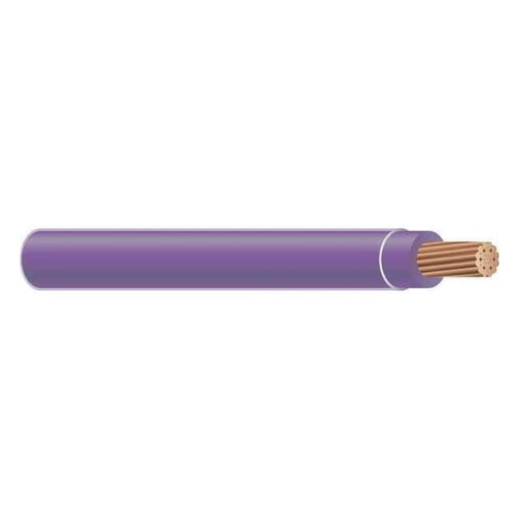THHN Building Wire, Copper, 12 AWG, 1C, Purple, Stranded, 500 ft