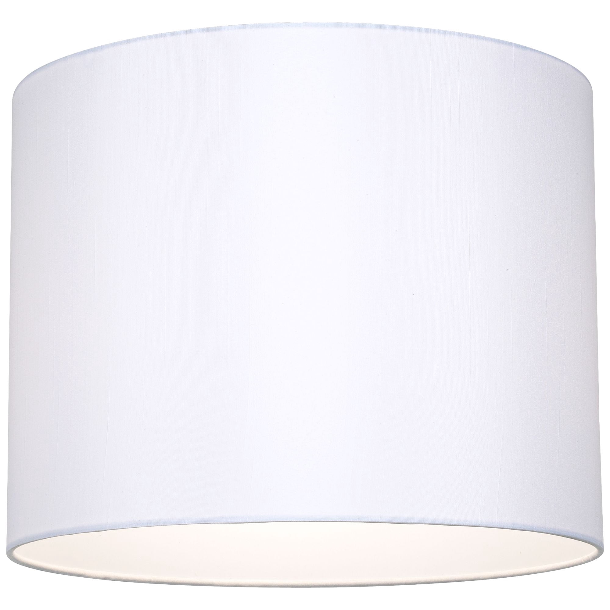 Springcrest White Hardback Medium Drum Lamp Shade 14" Top x 14" Bottom x 11" High (Spider) Replacement with Harp and Finial