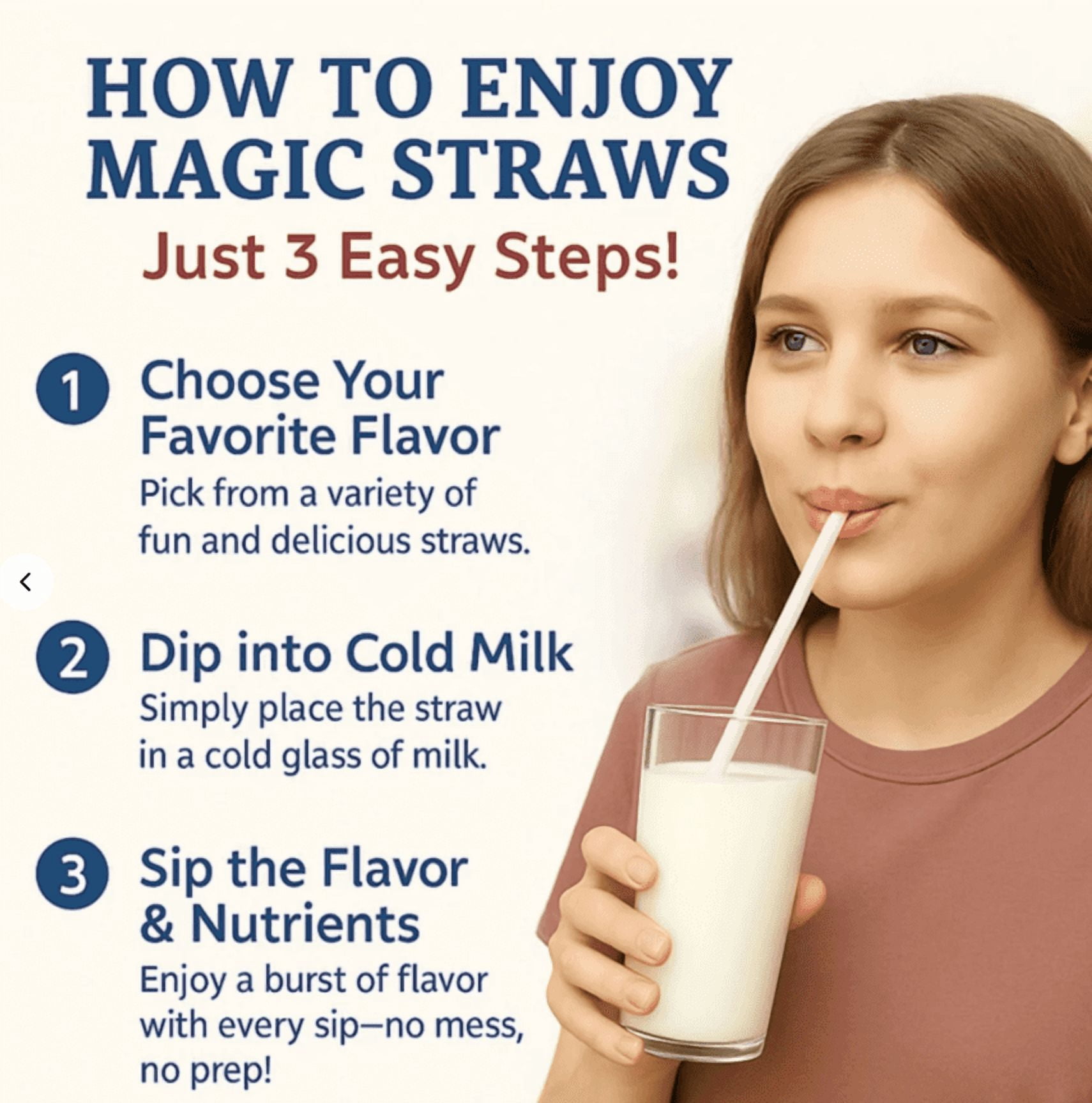 (6 pack) Milk Magic Birthday Cake Milk Flavoring Straws 4 Count