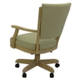 thumbnail image 2 of Classic Caster Solid Wood Dining Chair - Ocean Beige Vinyl - CT Frame, 2 of 2