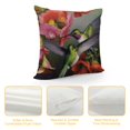 thumbnail image 4 of Shangniulu Hummingbird Flowers Short Plush Throw Pillow Case Home Decorative Cushion Cover for Sofa Couch Bedding, 4 of 5