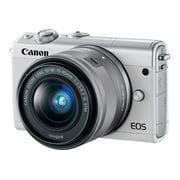Canon EOS M100 Mirrorless Digital Camera with 15-45mm Lens (White)