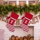 thumbnail image 1 of Christmas Large Letters Christmas Stockings Cute Striped Christmas Tree Pendant Holiday Decorations, 1 of 5