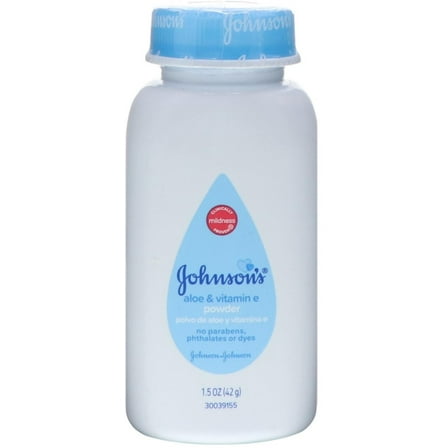 Johnson's Aloe & Vitamin E Powder, 1.5 oz (Pack of 3)