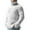 White, variant on JTieacloth Casual Mens Sweaters Mens Autumn And Winter Fashion Casual Turtleneck Color Matching Knitted Wool Coat Sweater(Blue)