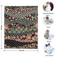 thumbnail image 4 of Pioneer Flower Floral Print Pattern Blanket,Comfortable Soft Flannel Throw Blanket,All Season,Warm Lightweight Blankets for Sofa Bed Couch Living Room Chair,30"x40", 4 of 4